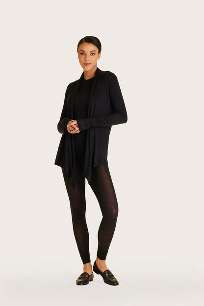 Alala women's cashmere open cardigan in black