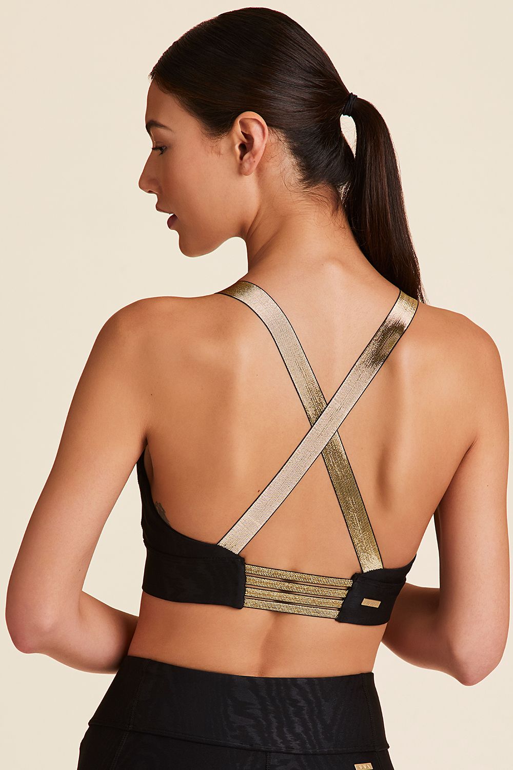 Metallic gold best sale sports bra