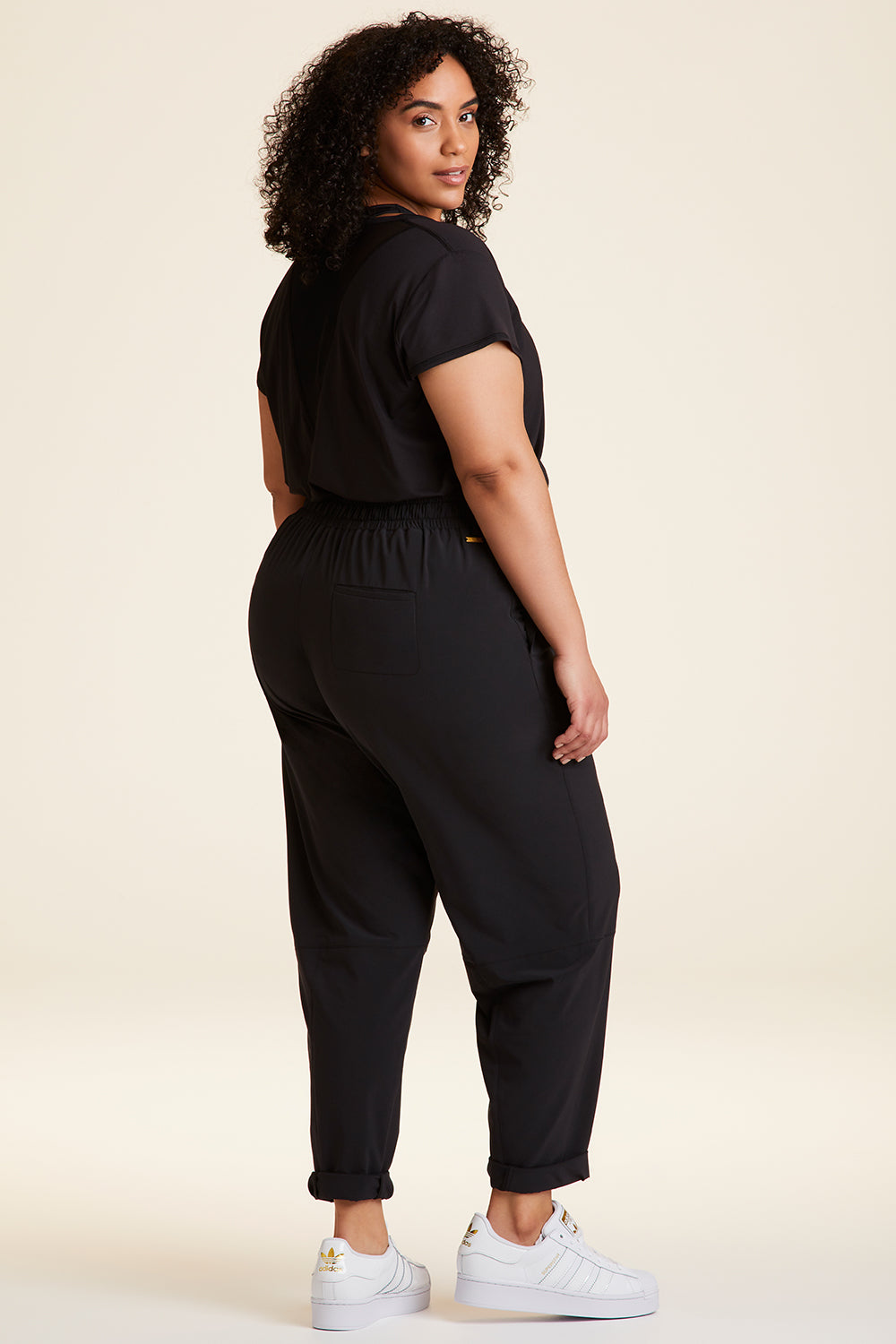 Womens Black Casual Pants - Bottoms, Clothing