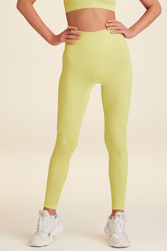 Chartreuse seamless tight for women from Alala activewear