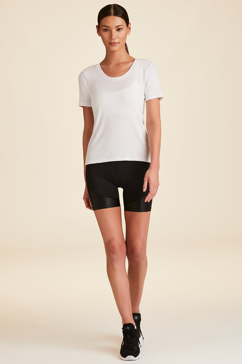White slim tee for women from Alala activewear