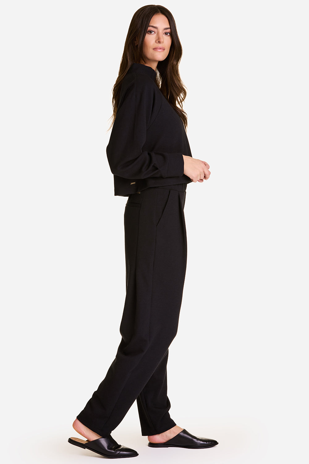Alala women's Phoebe Mock Knit in Black