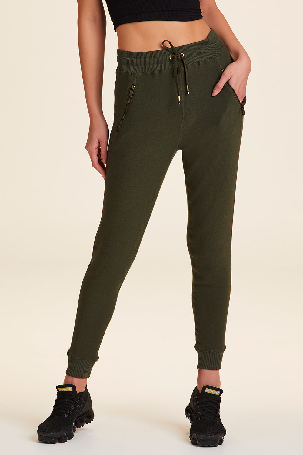 Buy Roadster Women Olive Green Regular Fit Solid Joggers - Trousers for  Women 1787851 | Myntra