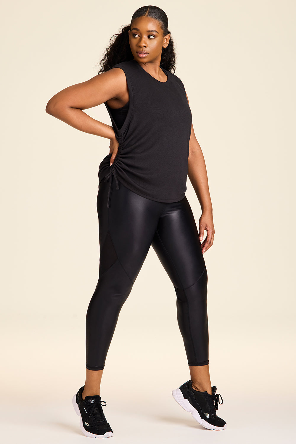 Black muscle tank for women from Alala activewear