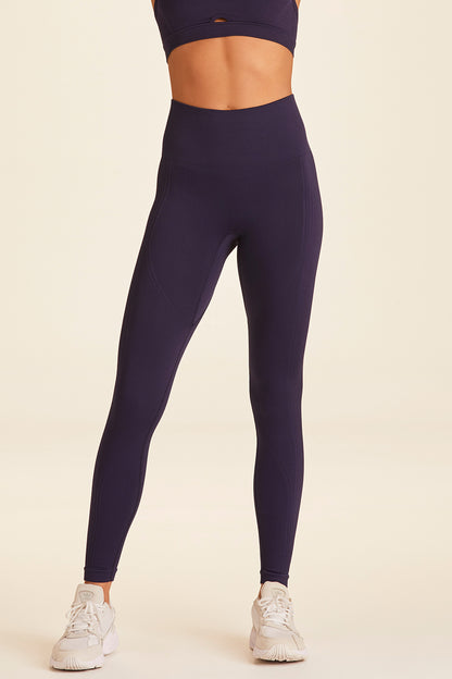 Fabletics Seamless High Waisted ribbed legging Navy