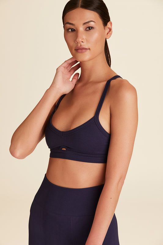 Navy seamless cami bra for women from Alala activewear