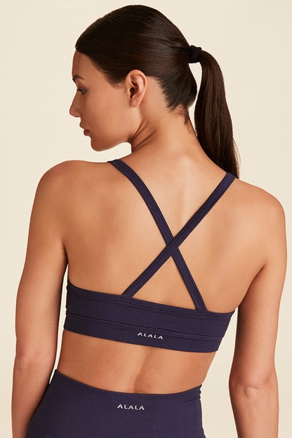 Navy seamless cami bra for women from Alala activewear
