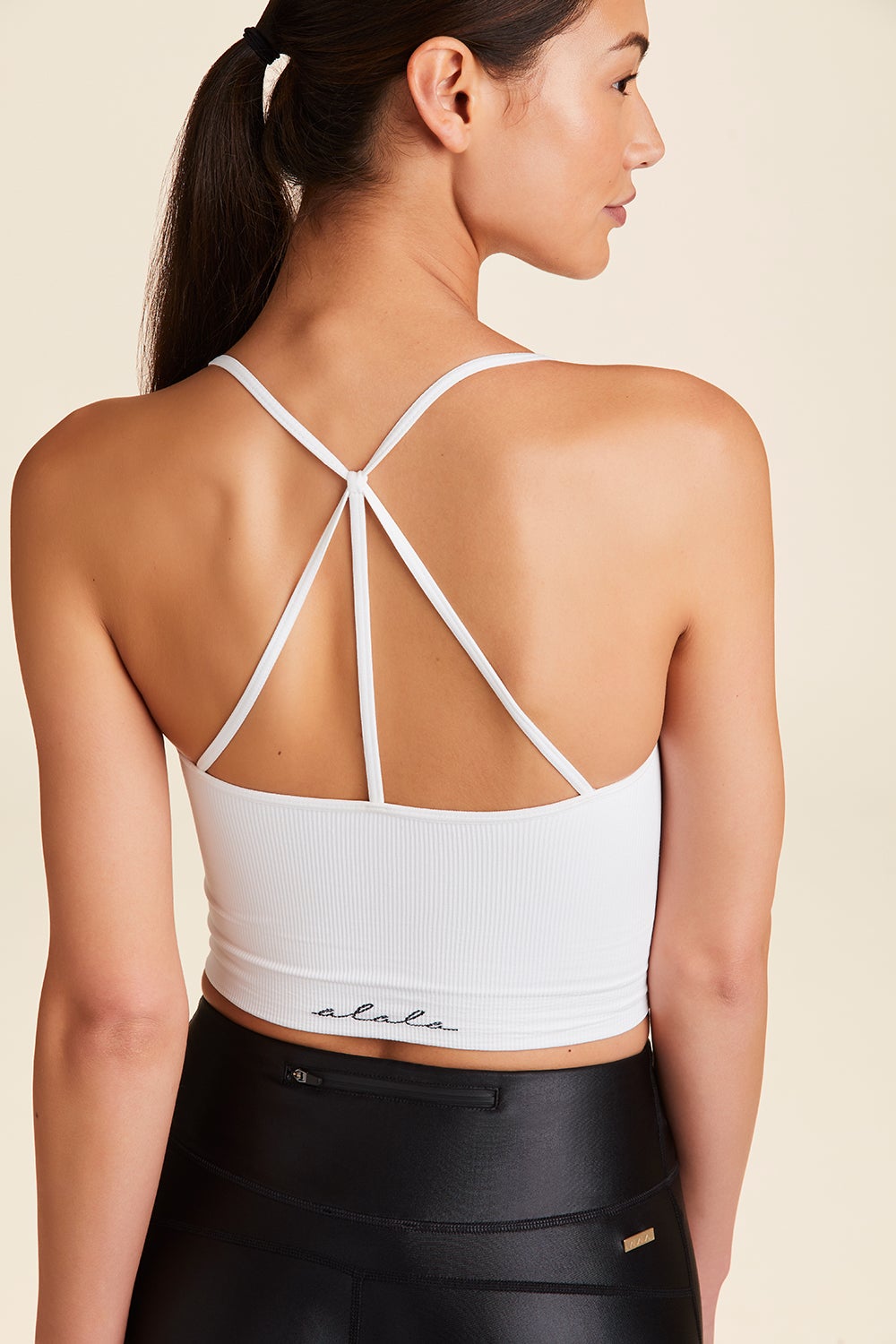 White seamless tank for women from Alala activewear