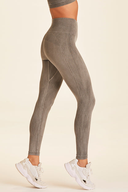 Alala, Pants & Jumpsuits, Alala Flow Seamless Laser Cut Leggings Black  Grey Reflective Patch On Leg Size S