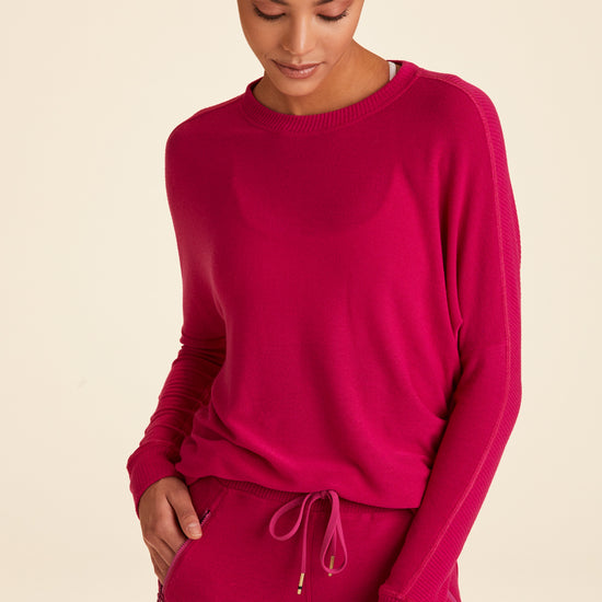 Alala Rise Sweatshirt in Raspberry