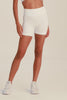 Alala Barre Seamless Short in White