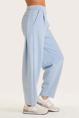 Phoebe Trouser - Light Blue Loose Fit Sweatpants | Alala
